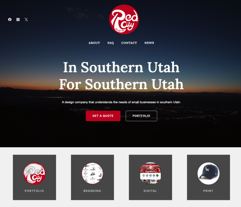Red City Design Company Website